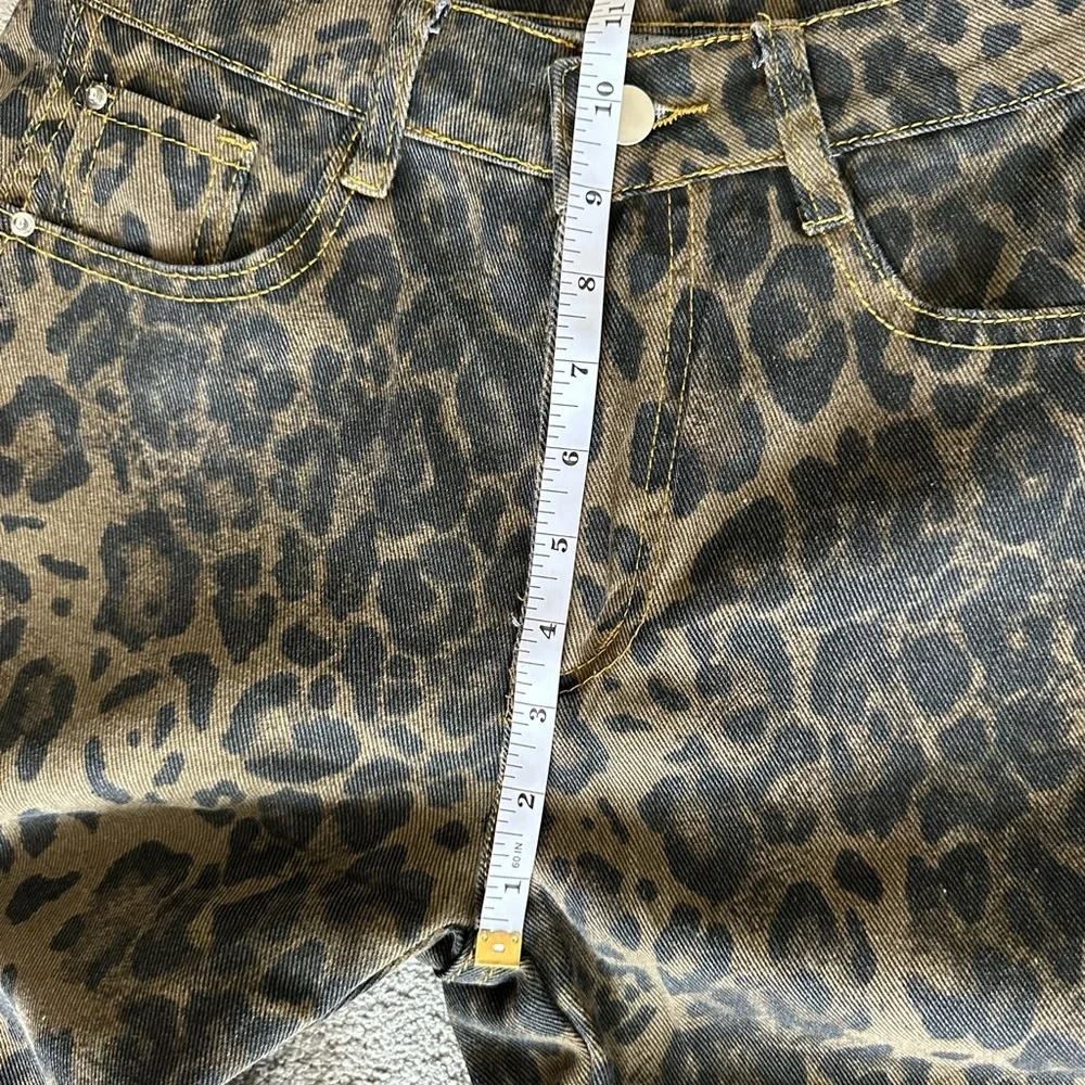 Leopard Print Jeans - Picture 4 of 8